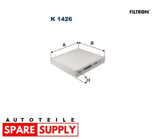 FILTER, INTERIOR AIR FOR SUZUKI FILTRON K 1426