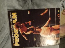 Ultra Rare WWF/WWE  Program, June 1983 with Match card and Bob Backlund cardboar