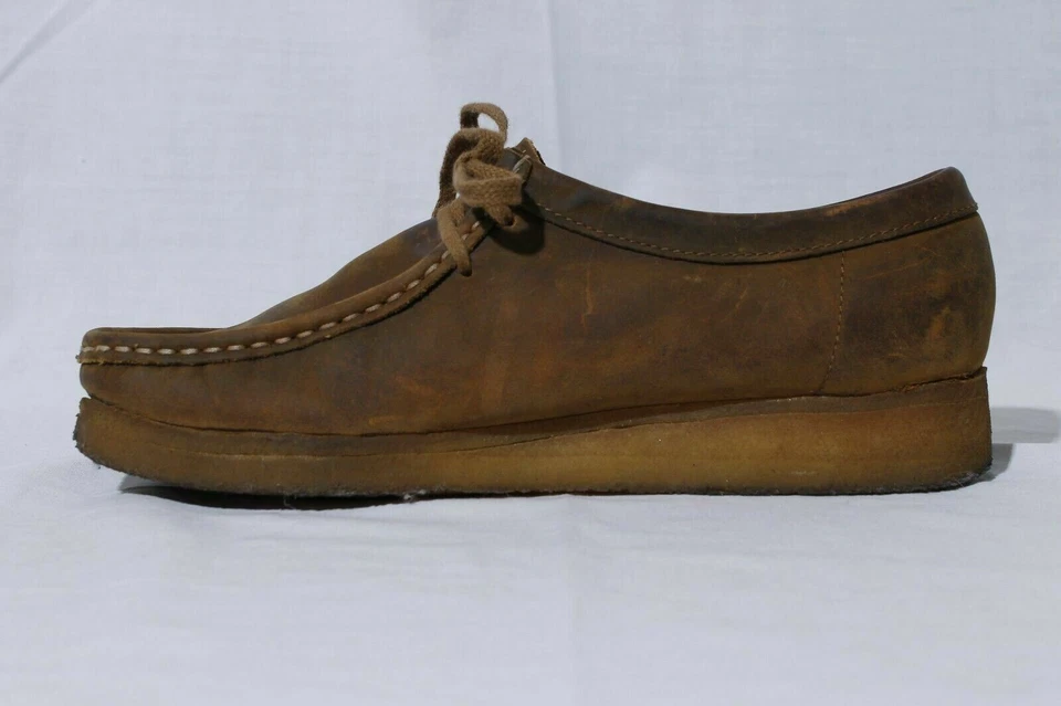 Clarks Originals Wallabees Womens Brown Suede Leather Gum Shoes US 10 / EUR 41.5 - Image 4 of 4