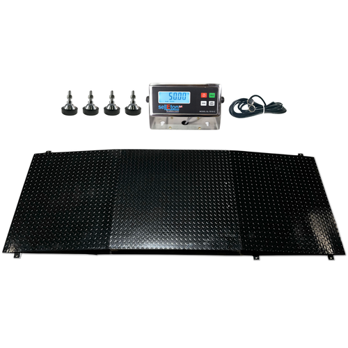 SellEton 48" x 48" Smart Ready Floor scale with 2 Ramps 4x4 Pallet size 2500 lbs - Picture 2 of 5