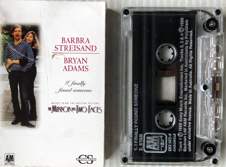 Barbra Streisand Bryan Adams I Finally Found Someone (Cassette Tape, 1996) VGC - Image 4 of 4