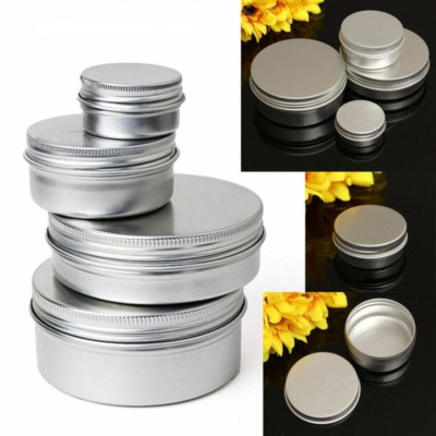 5-250ml Leer Aluminium Kosmetiktopf Glas Dose Behälter Box Schraubdeckel Basteln