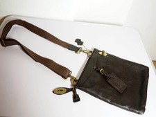 Borsa a tracolla Mulberry in pelle - marrone scuro - circa 25x26 cm - ottime condizioni