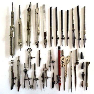 Vtg Drafting Tool Parts Lot 20+ Dietzgen Schoenner Keuffel & Esser Kahn * READ