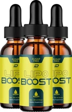 (3 Pack) Lipo Boost Liquid Drops – LipoBoost Drops Extra Strength Natural Blend