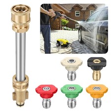 Adaptador pistola lavadora a presión de 1/4"" repuesto Ryobi Portland Husky 5 boquillas