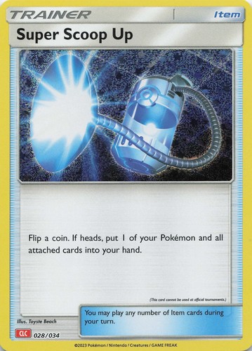 Pokémon TCG Super Scoop Up #028/034 Holo Trading Card Game Classic NM - Picture 1 of 3