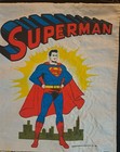 1966 - RARE COMPLETE DC Comics Superman National Periodical Cloth Banner Pennant — photo 2