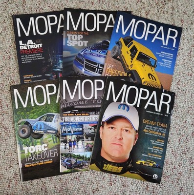   Mopar Magazine   January December 2011   Complete 6-Issue Set