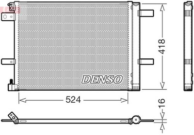 DENSO DCN07062 Kondensator, Klimaanlage für CITROËN,DS,OPEL,PEUGEOT,VAUXHALL