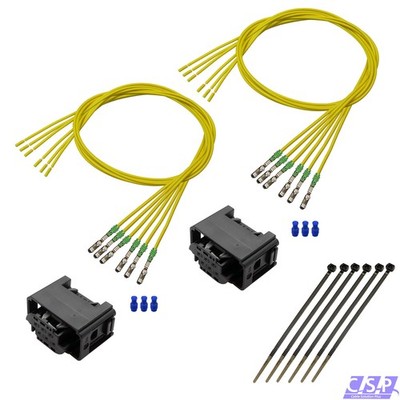 2x Reparaturset Kabel Stecker 6-polig Höhensensor Niveauregulierung Niveausensor