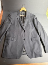 John Varvatos Mens Blazer 46L Gray 2 Button Sport Coat