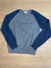 Sonoma Mens Medium Supersoft Double-Knit Crewneck Sweater Blue Gray