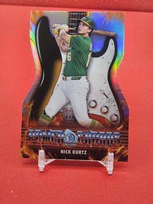2026 Bowman Chrome Nick Kurtz #PC-6 Power Chords Insert Oakland Athletics