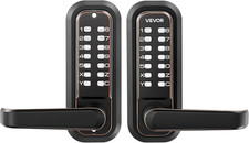 Mechanical Keyless Entry Door Lock, 2.0 Code Upgrade, 4-7 Digits Code, Double-Si