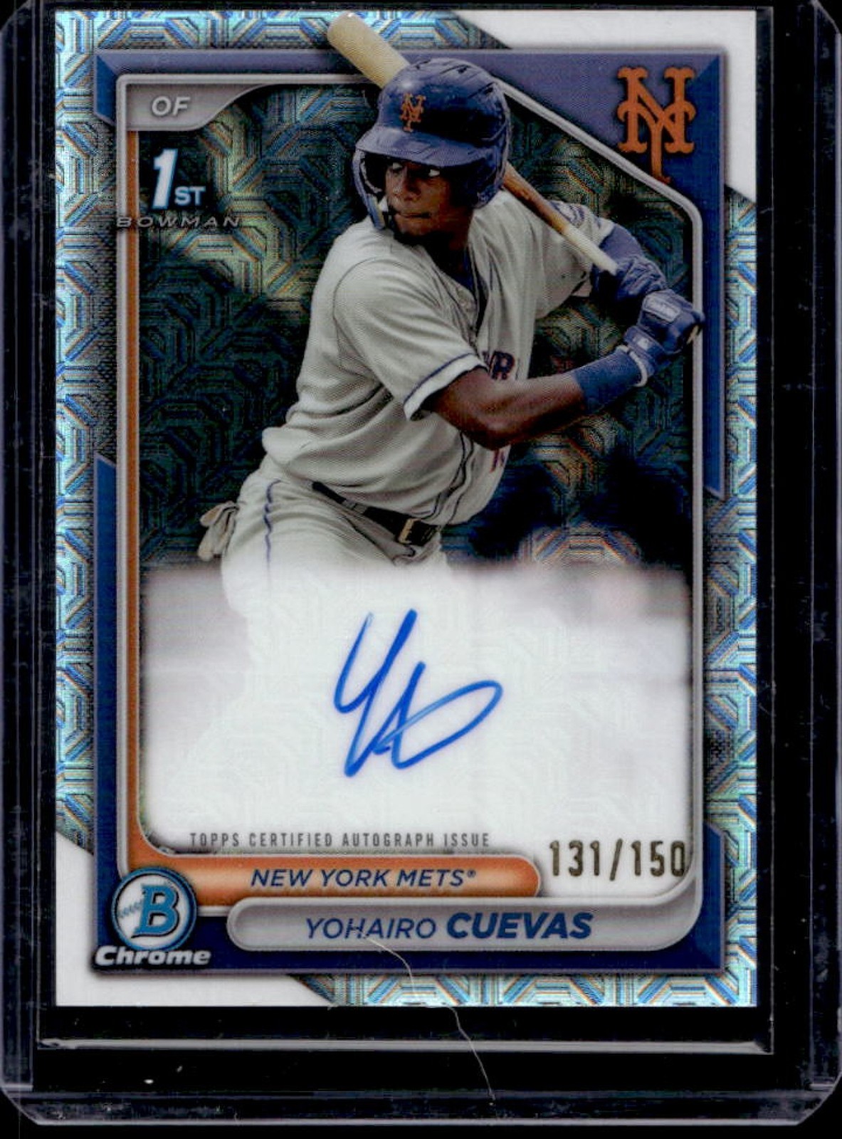 2024 Bowman Chrome Yohairo Cuevas Auto HTA Choice Refractor 1st #131/150