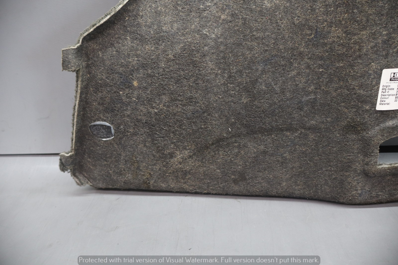 Bentley Continental GT 2003-2010 Rear Left Luggage compartment floor panel