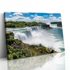 Niagara Falls Mist Spray Canvas Framed Print Picture Wall Art