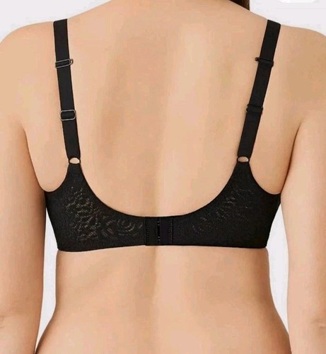 Wacoal Women's Black Halo Lace Unlined Molded Underwire Bra Size 36B - Picture 3 of 10