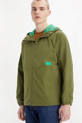 Levis Herren Jacke BATTERY WINDBREAKER SEA MOSS, Olive, S
