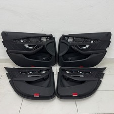 T&uuml;rverkleidung Mercedes C Klasse AMG W205 Kombi Verkleidung Kunstleder Rote Naht