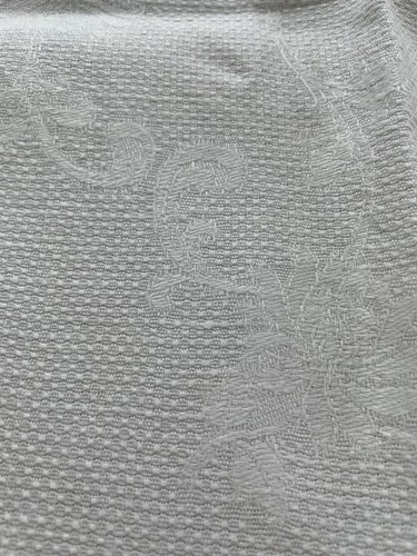 Vtg White Linen Hand Towels Set Of 2 Lace, Textured, Cutwork 19x14 & 25x14 - Picture 7 of 9