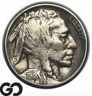 1918-S Buffalo Nickel, Relatively Low Mintage, Better Date