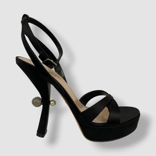 Christian Dior Womens Black Tribales Heeled S...