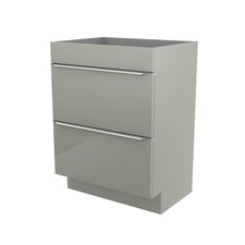 Imandra Bathroom Vanity Unit Under Sink Cabinet 2 Drawer Soft Close 60x82x45cm