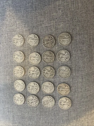 2 Rolls (40) Walking Liberty Half Dollars
