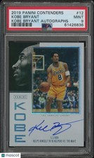 2019 Contenders Basketball PSA 9 Kobe Bryant Auto Autograph #12 Lakers