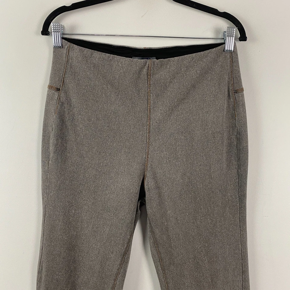 Legging Lysse Boyfriend modeladora jeans perna reta tamanho grande cinza puxar - Imagem 2 de 4