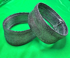 Iron Metal Texture Bicep Bands &ndash; Size Small &ndash; Stretch Spandex Arm Bands