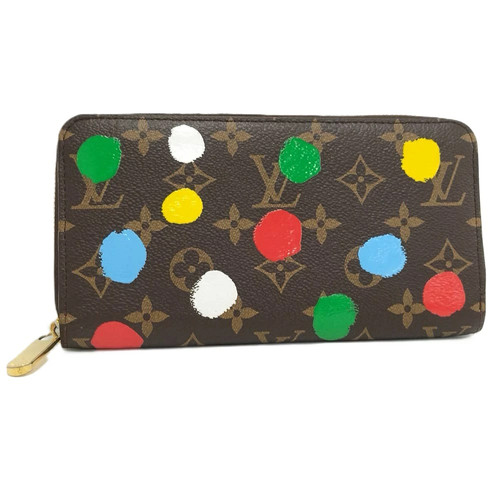 LOUIS VUITTON x Yayoi Kusama Zippy Wallet Monogram Canvas Used