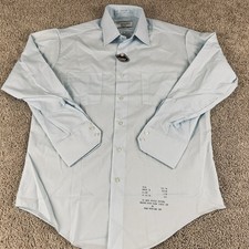 Vintage Sears Shirt Men 16 Deadstock 70s 80s Spread Collar Rockabilly NWT