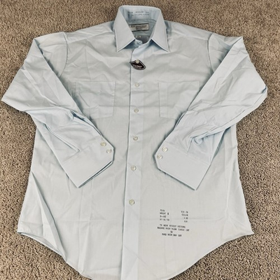 #ad #ad Vintage Sears Shirt Men 16 Deadstock 70s 80s Spread Collar Rockabilly NWT $17.99