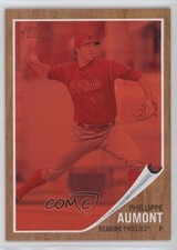 2011 Topps Heritage Minor League Edition Red Tint /620 Phillippe Aumont #54 sh7