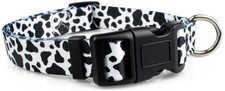 Cow Print Dog Collar Animal Themed Dog Collar for Male and Female Dogs Small