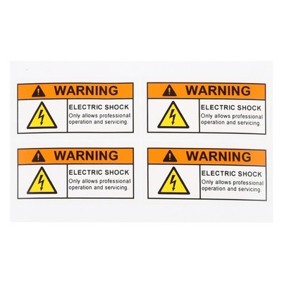 4 Pcs Warntafeln Warnung Reflektierende Aufkleber Warnschild Warnzeichen