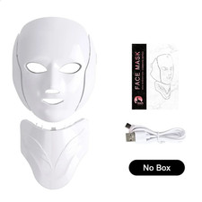 Wireless 7 Color LED Face  Neck Mask - Light Therapy for Home Skin Care