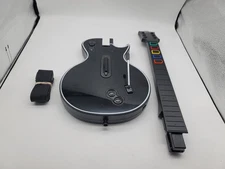 Red Octane PS3 Guitar Hero Wireless Les Paul Gibson Black Powers On No Dongle