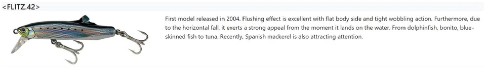 Tackle House Flitz 42 grams 90 mm Sinking Lure No.15 (9804) - Image 4 of 4