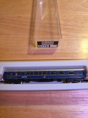 Vintage Marklin Mini-Club 8778 German Z Scale Orient Express Salon Bar Piano Car