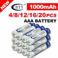 4-20X BTY AA/AAA Rechargeable Battery Recharge Batteries 1.2V Ni-MH CA