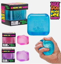 Nee Doh Nice Cube Super Solid Squish - Blue Purple Pink - Brand New  in box