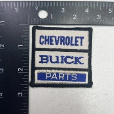 Vintage CHEVROLET BUICK PARTS Patch (Car Auto Theme) 44E1
