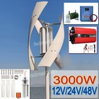 3000W Wind Turbine Generator MPPT Hybrid Controller Power Inverter 12V/24V/48V