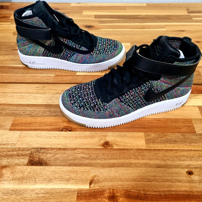 Nike Air Force 1 Ultra Flyknit Men Sneakers Mid Multi-Color 2.0 Size 9.5 US