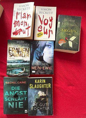 Krimi & Thriller Taschenbuch-Paket (DE): Beckett, Hoffman, Sennen, Caine
