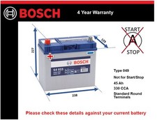 Battery fits VAUXHALL RASCAL VENTORA FIRENZA MAGNUM VX VICTOR VIVA 049